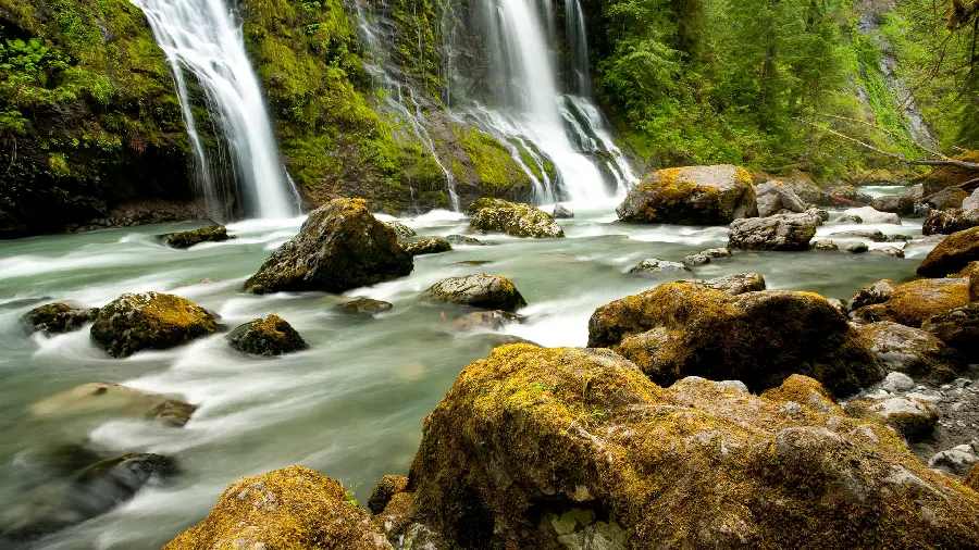 The most downloaded nature image, special and unique, the roaring river design for the profile 