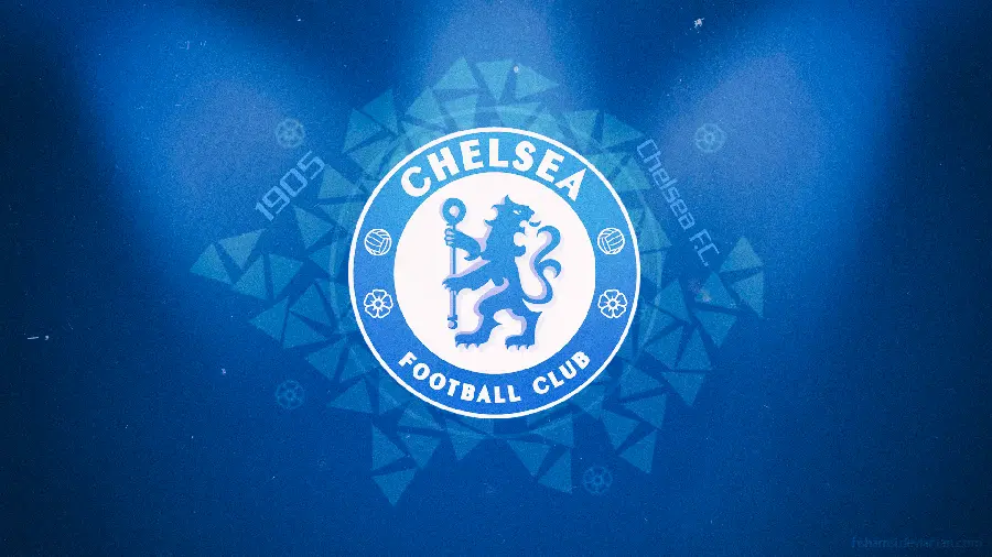 The most attractive Chelsea football club background and profile with a blue background