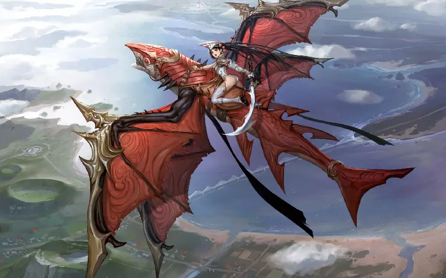 Free download of cute and attractive anime photos with the theme of flight