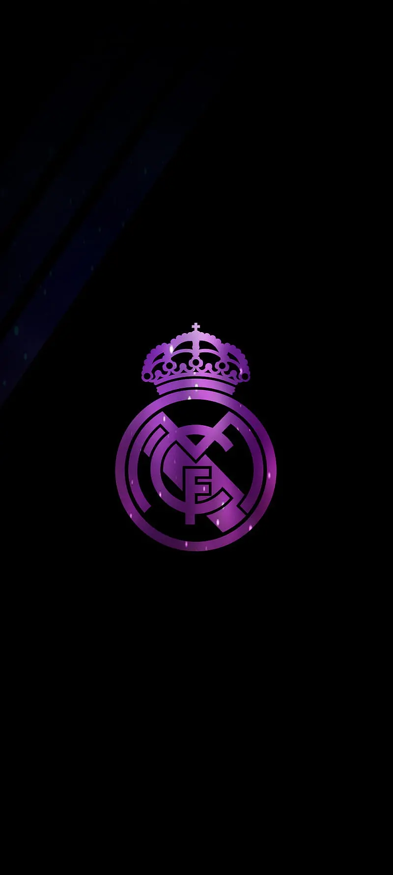 Real Madrid logo profile picture in beautiful purple