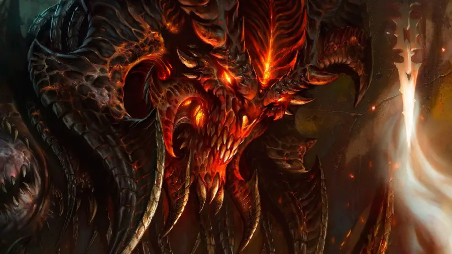 Photo of a scary demon in the game Diablo