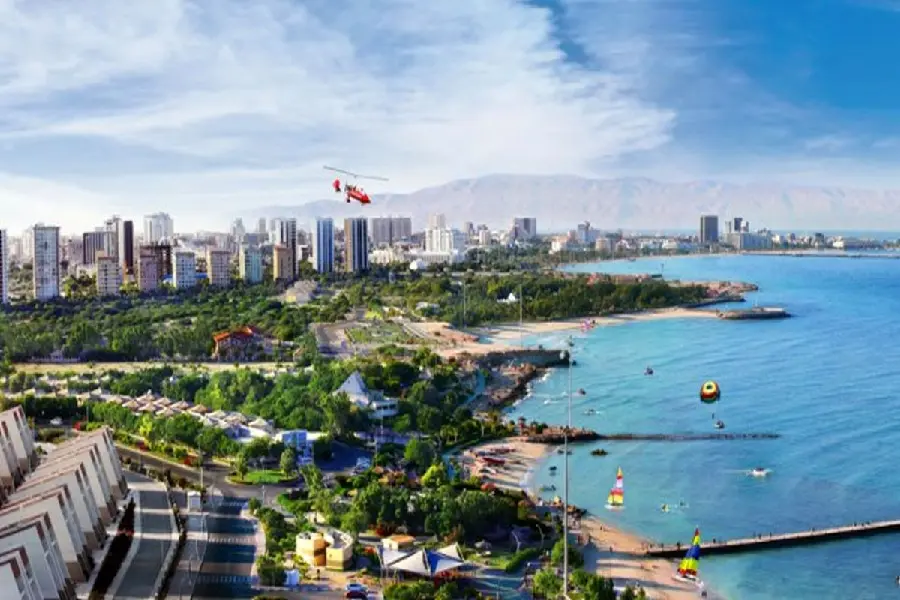 Aerial photo of Marquis Beach, Kish Island