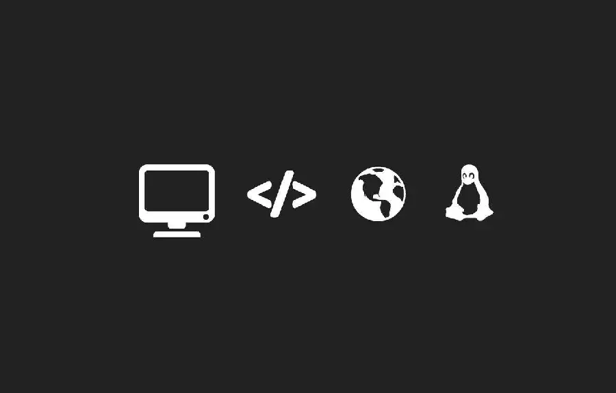 Cool Minimalist Programming Wallpaper with Black Background