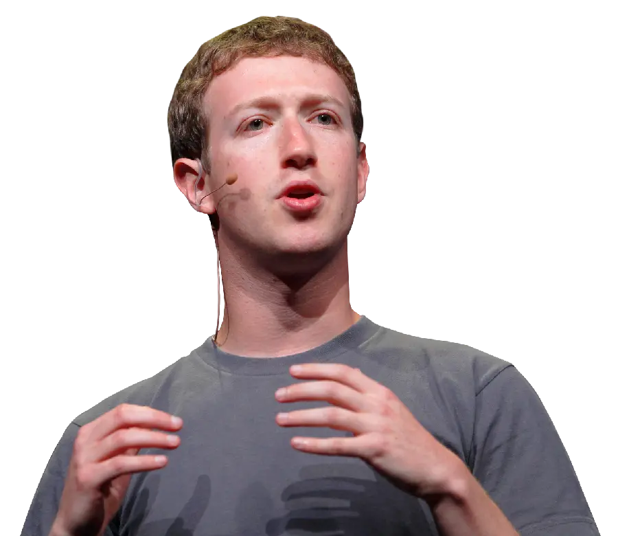 Simple picture of Mark Zuckerberg, a prominent and active figure in the software industry 