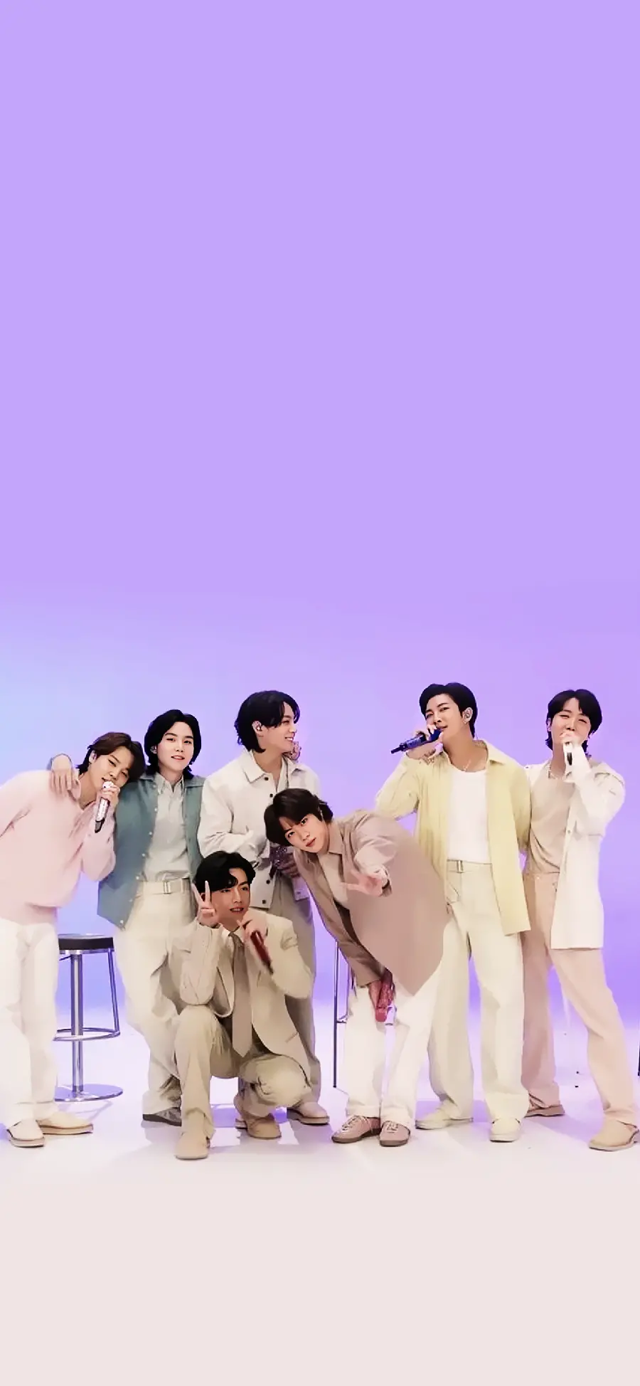 Girly Wallpaper BTS Group Design for iPhone 