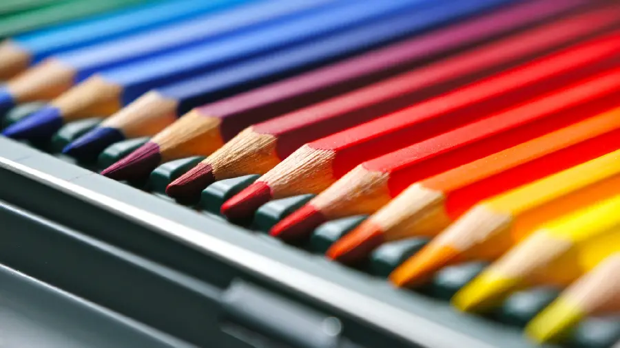 A Stock Image of Attractive and Beautiful Colored Pencils for Artists