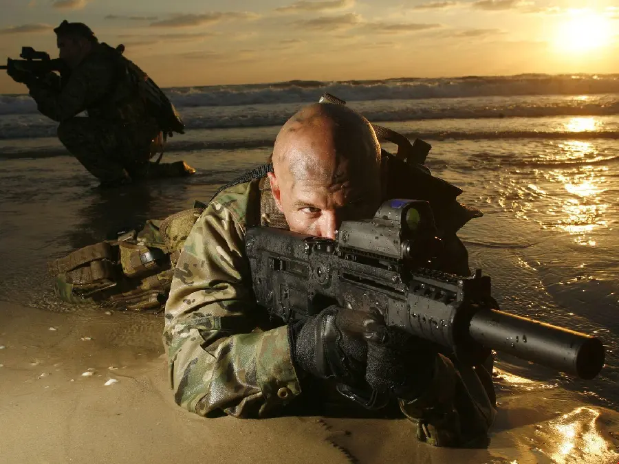 Very interesting background image of the military army of the future