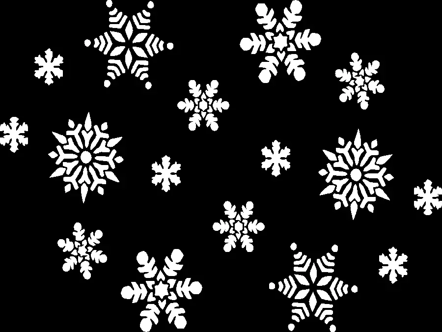 The most mysterious designed photo of snowflake design PNG without background