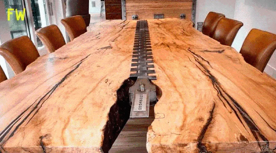 Photo of a beautiful and quality wooden table made in a carpentry workshop
