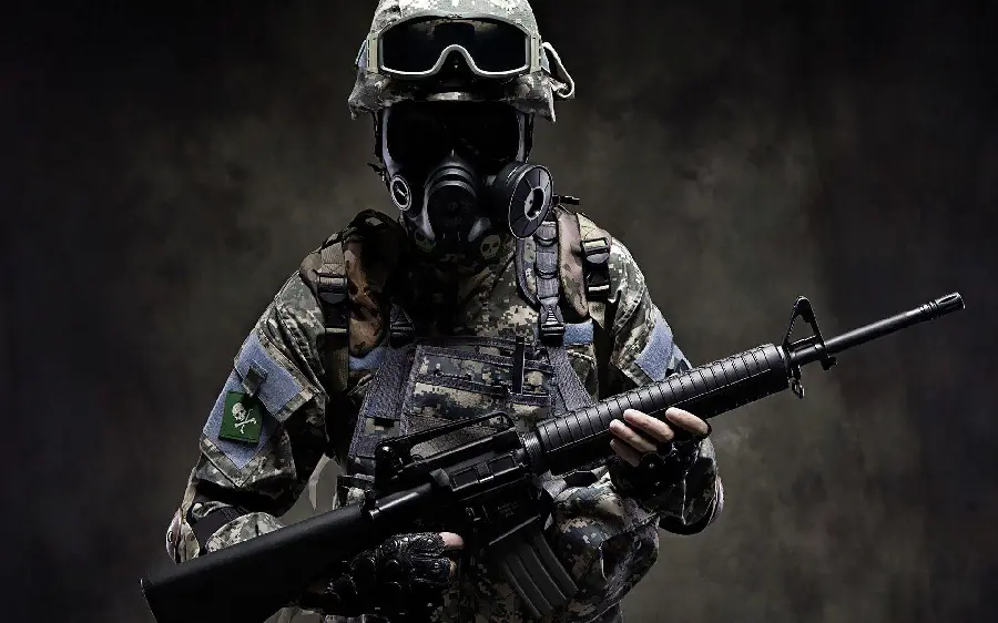 A cool photo of a military soldier for a boy's profile