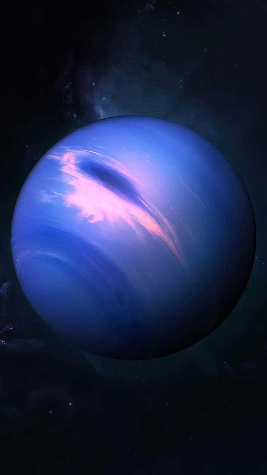 Stylish and Special Blue Planet Image for the Background of the Popular Samsung Galaxy A24 Phone