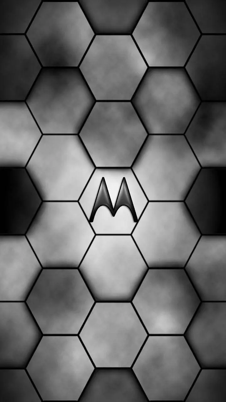 Stylish and luxurious black and white wallpaper for Motorola Moto E13