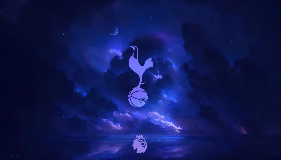 A very beautiful background image of the logo of the popular Tottenham team