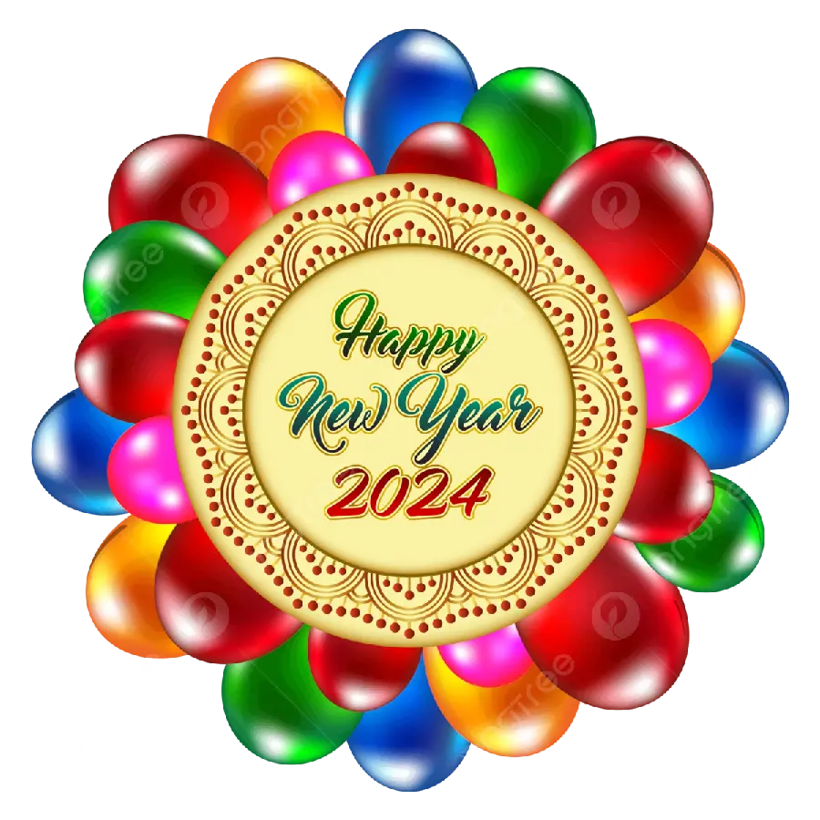 Popular and popular picture for New Year and Christmas 2024 greetings