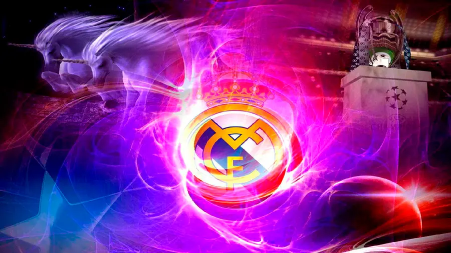 Background photo with artistic design of the professional Real Madrid club