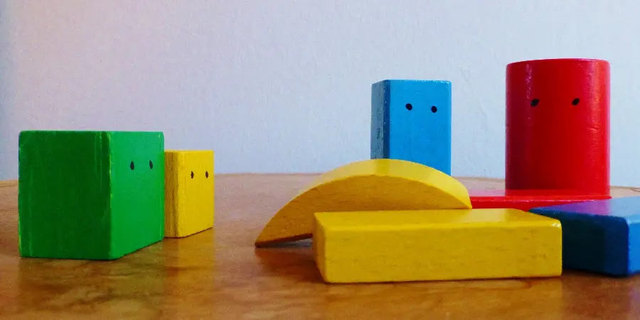 Photo of toy building blocks for children