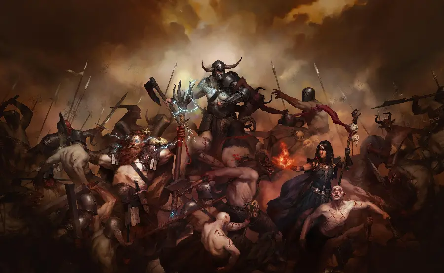 Background from the game of blood and danger Diablo