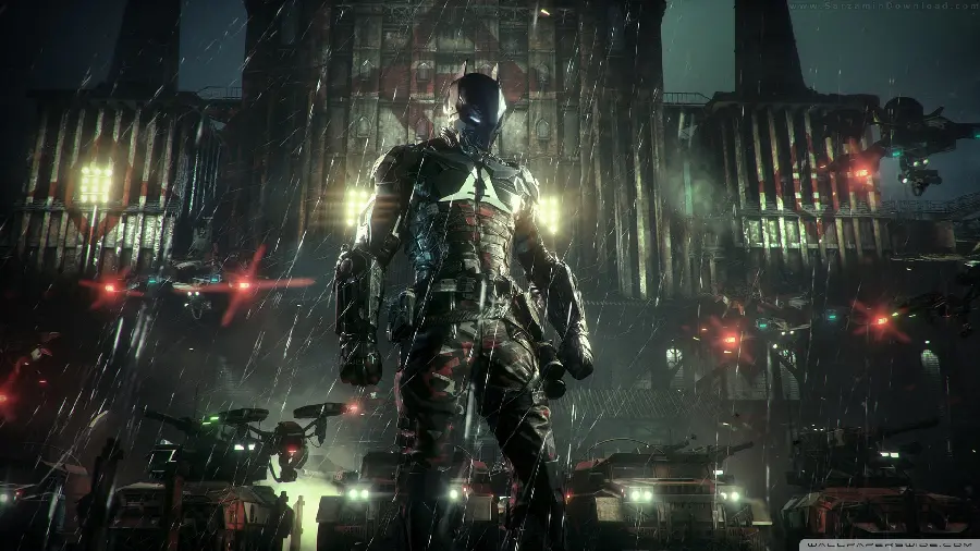 Boyish and Exciting Background from the Batman Arkham Knight Computer Game