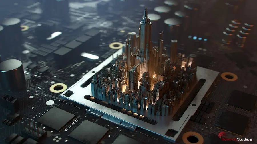 3D image to show off the coolness of the Snapdragon processor