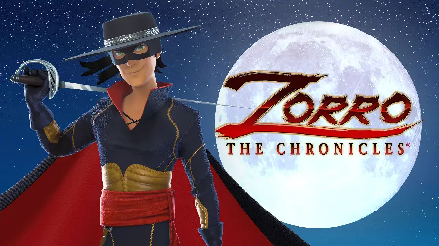 Photo of the Zorro cartoon series for printing a children's room poster