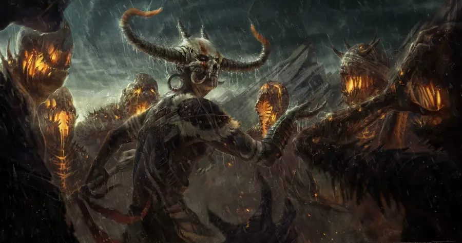 Horror wallpaper of the video game Diablo with quality