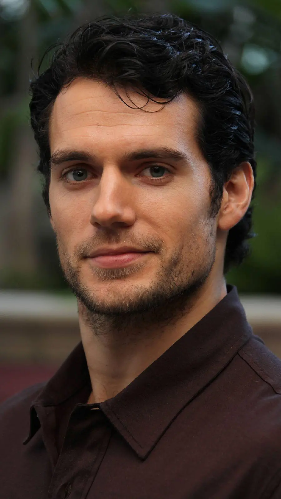 High-quality stock of the face of the popular Hollywood actor, Henry Cavill