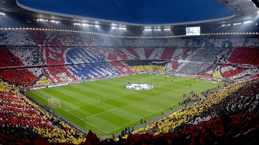 The most special background photo of the unique design of a football stadium for computers and laptops for girls and boys