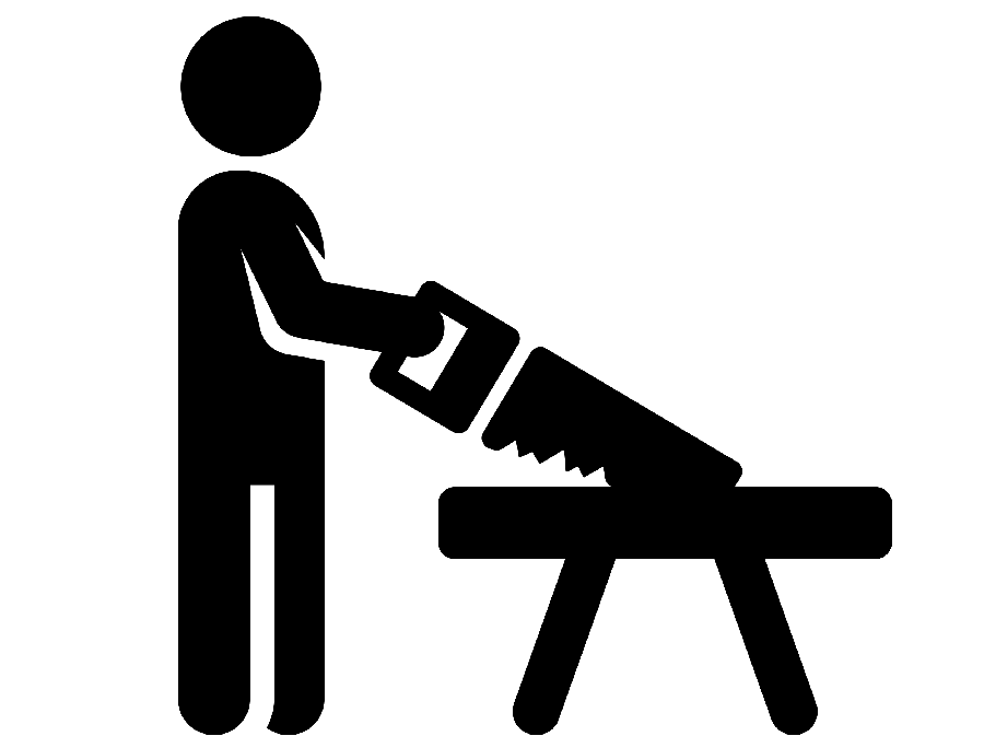 Carpentry photo in PNG format suitable for logo design