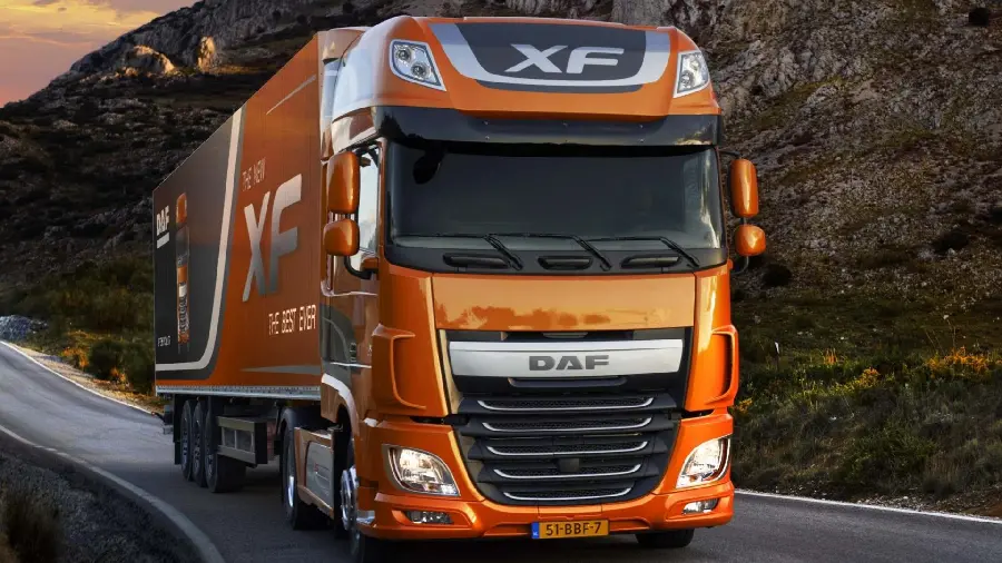 HD background of Daf truck for printing posters in freighters