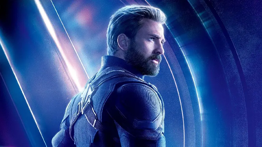 Download wallpaper photo of the attractive and cool face of Chris Evans