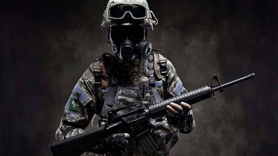A military soldier wallpaper with a special and special cover