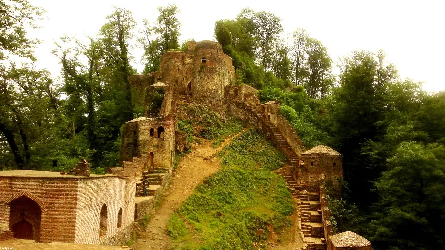 A very high quality photo taken from the Roud Khan Castle in Iran