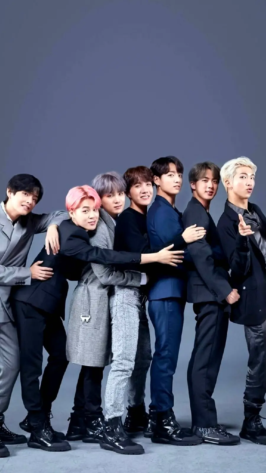 The funniest BTS photo with a simple background