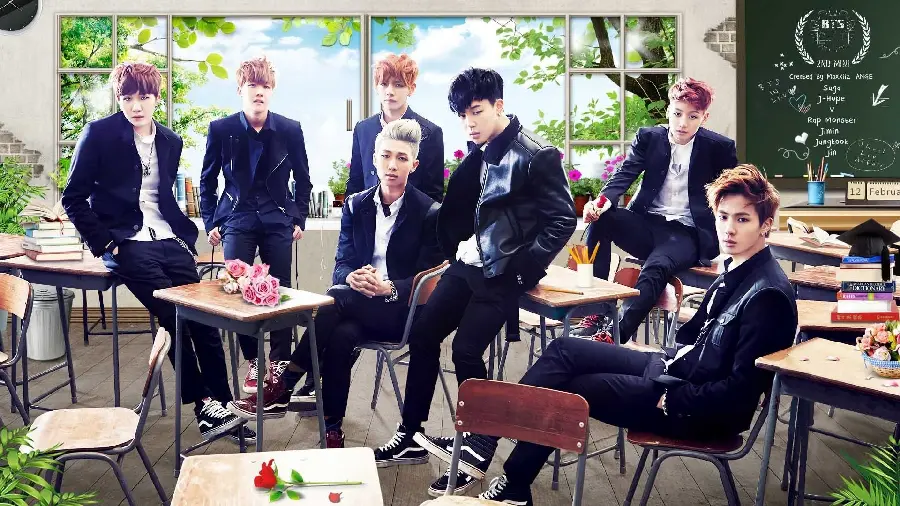 High quality BTS design background and wallpaper image 