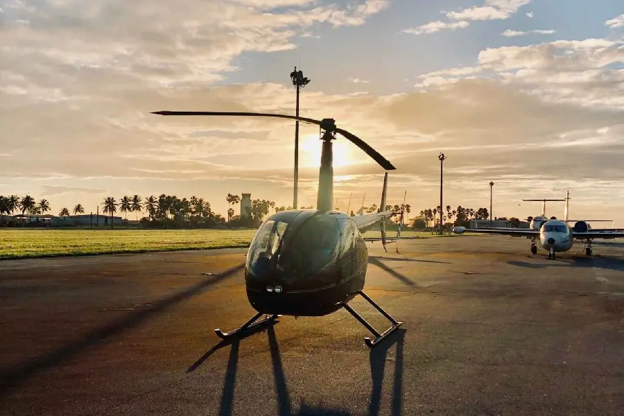 Helicopter photo for background for pilots