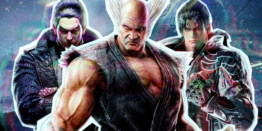 Background photo of Heihachi Mishima along with a few other characters