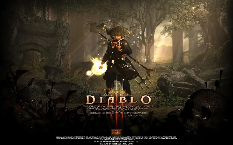 Diablo game wallpaper made by Blizzard, the best manufacturer Free Big Games