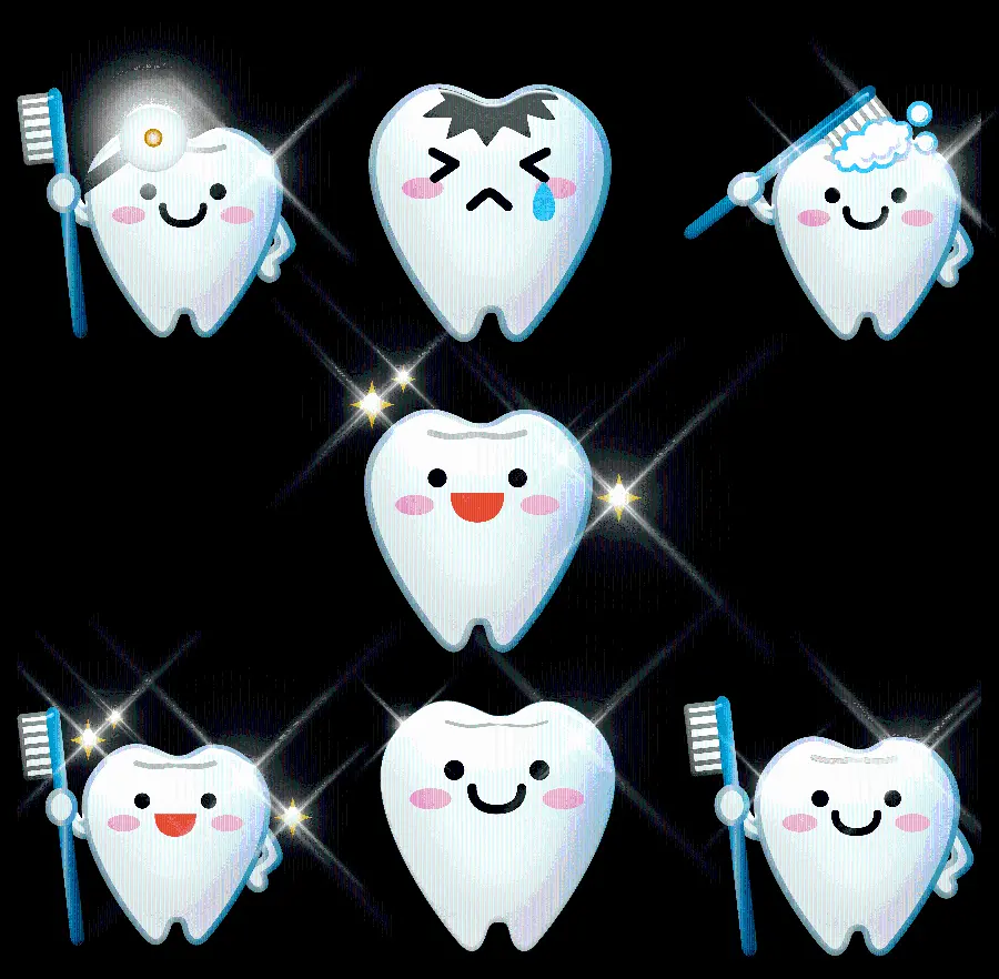 Free download of photos of teeth Healthy and white in PNG format 