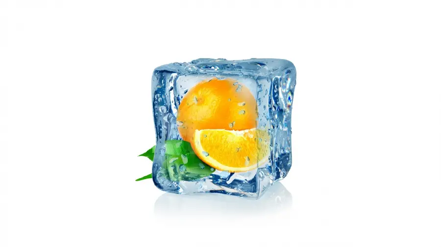 HD background and background with orange and ice design on white background