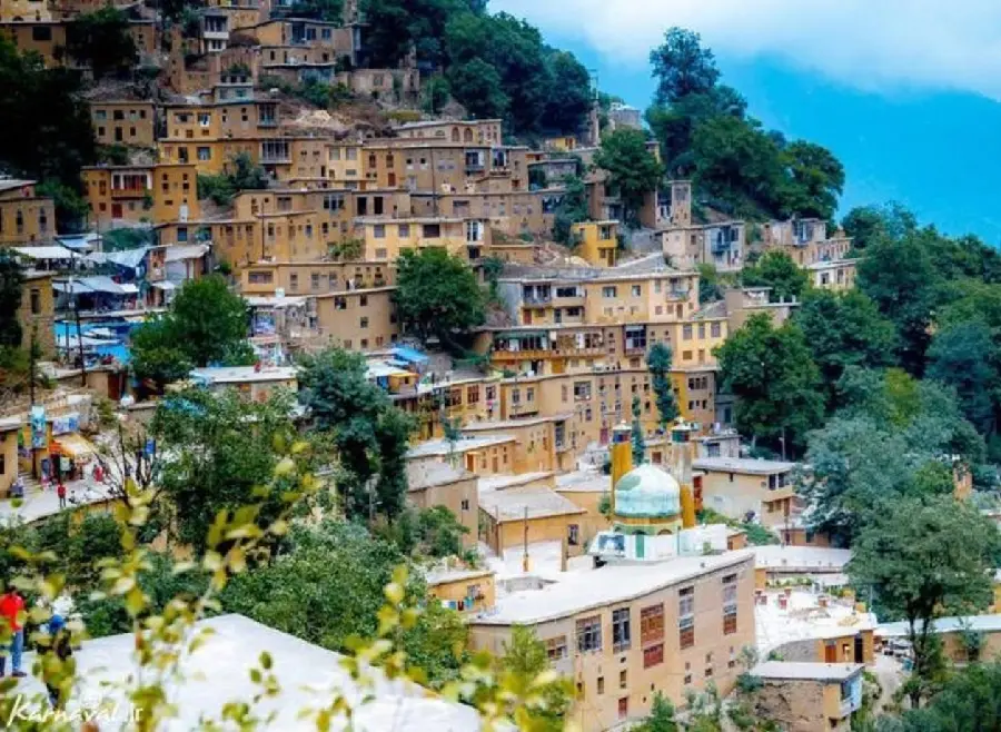 Stylish background of the northern nature of Iran