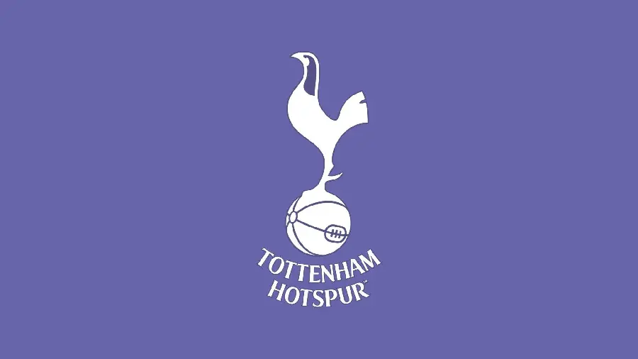 Tottenham Hotspur white logo wallpaper with purple background