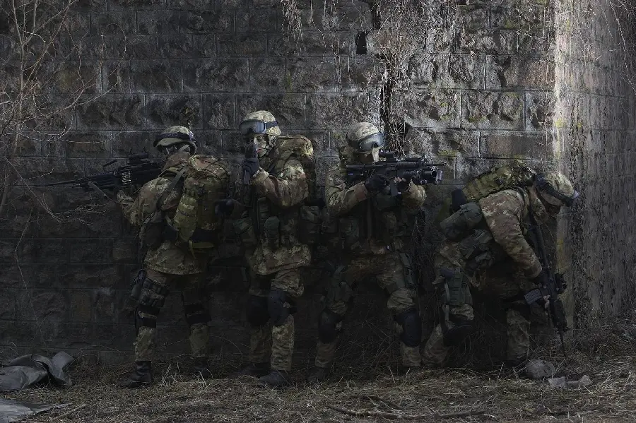 Interesting and different background photo of secret military soldiers operation