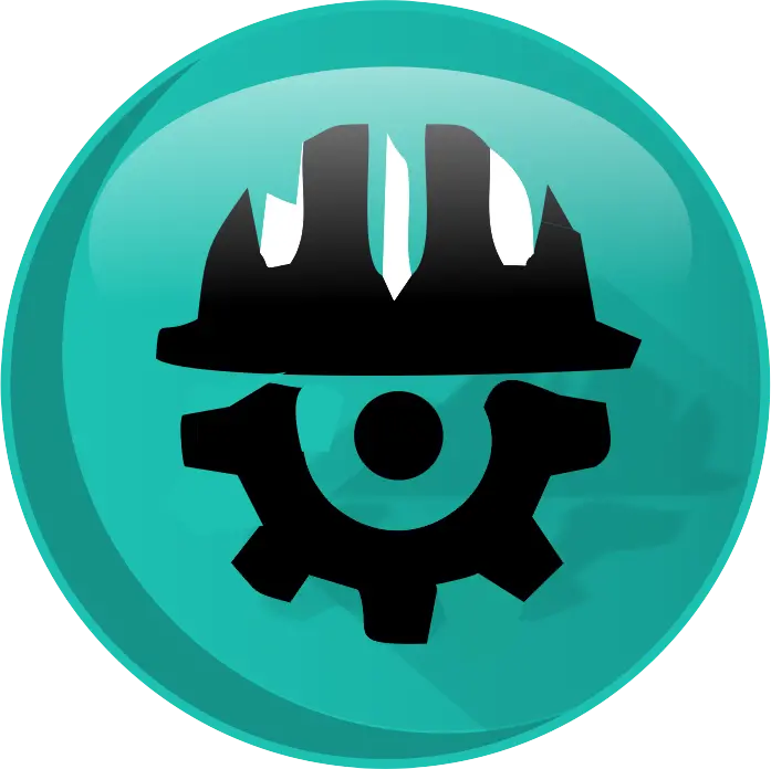 Ready circular logo photo with the theme of industry PNG PNG 