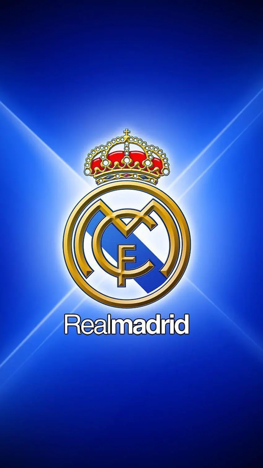 Download Real Madrid Logo Photo with Blue Background and Best Quality