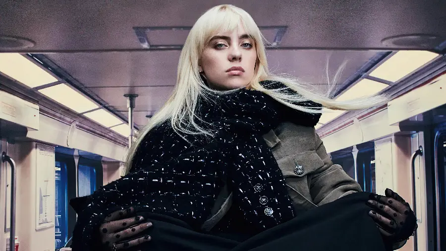 Billie Eilish, singer of the song Ocean Eyes