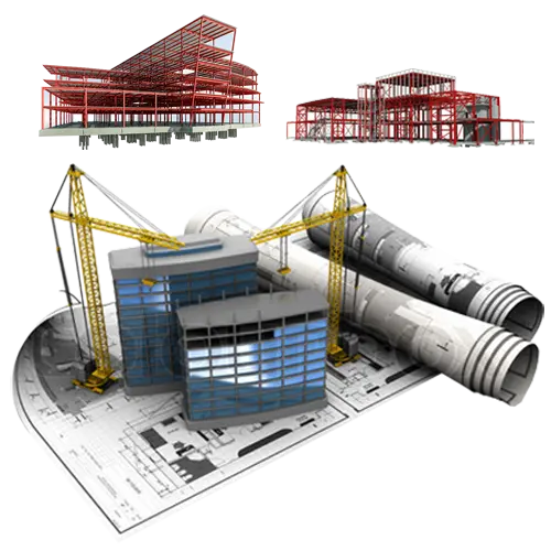 Equipment and supplies required for architectural drawing with a project model