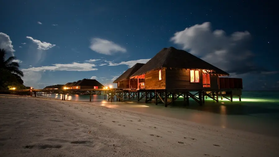 Background image of a dreamy region, the best travel destination for a honeymoon 