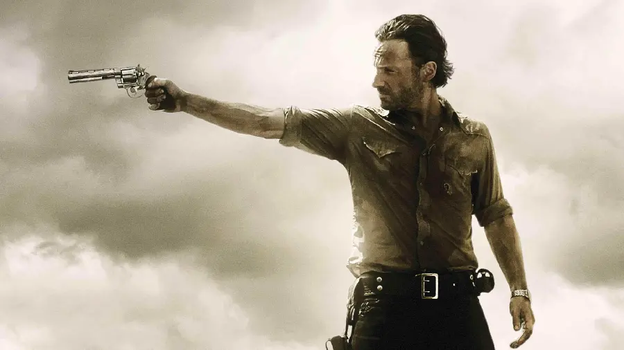 The most creepy photo of Rick in the Walking Dead Walking Dead, the most famous zombie and horror series 