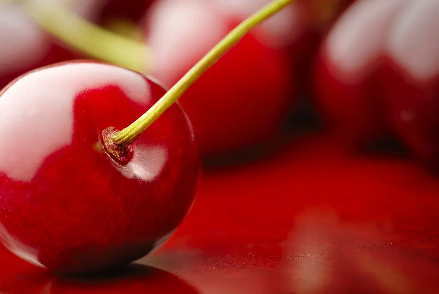 The Most Popular Stock Photo of Delicious and Sour Cherries or Cherries 