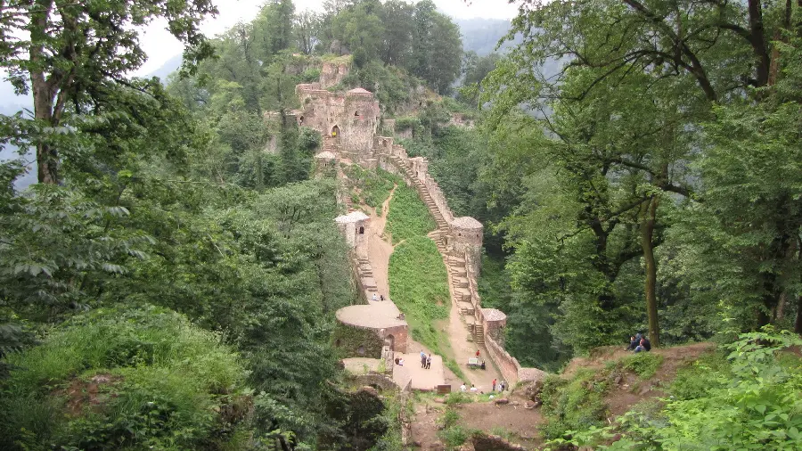 Stock image of a strange place discovered in the forests of Iran 